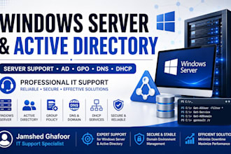 provide windows server and active directory support