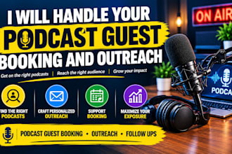 handle your podcast guest booking and outreach