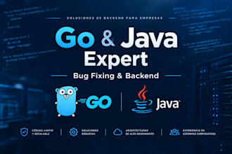 fix bugs or develop custom backend services in go or java