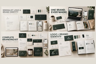 design a logo, brand identity, branding kit and brand style guide