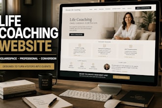 design  squarespace website for online coaches  life coaches