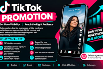 do organic tiktok promotion tiktok marketing tik tok video promotion followers