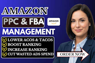setup optimize and manage amazon fba PPC, amazon ads campaign amazon ppc