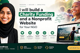 build charity funding and a nonprofit website for your ngo