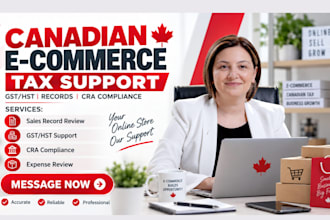 organize canadian ecommerce tax records, gst or hst and business compliance