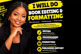 book editing and formatting,  manuscript editing and KDP book formatting