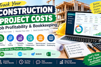 track construction project costs, job profitability and bookkeeping
