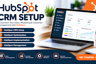 hubspot CRM setup, hubspot optimization, hubspot implementation, management