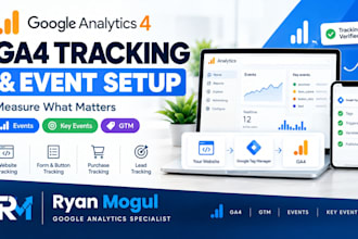 setup ga4 tracking and events for your website