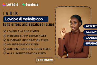 fix lovable ai website app bugs errors and supabase issues