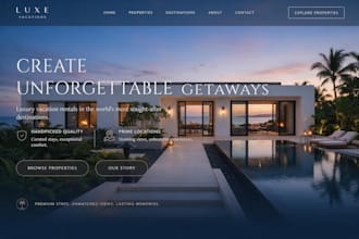 design wix vacation rental website airbnb rental wix holiday booking website