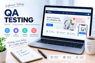 manually test your website and report bugs