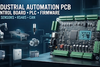 design industrial automation pcb, control board and embedded firmware