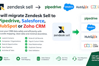 migrate zendesk sell to pipedrive salesforce hubspot zoho crm