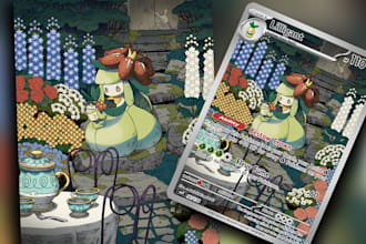 make a custom pokemon tcg illustration