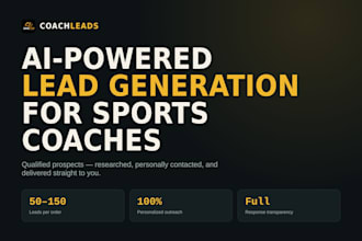 generate qualified leads for coaches using ai