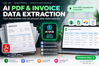 automate PDF invoice data extraction using ai ocr
