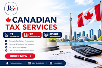 prepare canadian tax return t1 personal and t2 corporate tax