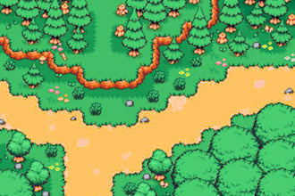 create a seamless pixel art tileset for your top down indie game