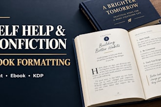 format your selfhelp book and nonfiction book for paperback and ebook formatting