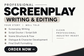 format your screenplay to industry standard
