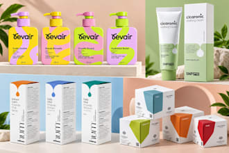 design luxury hair oil, shampoo, cosmetic label and hair product packaging