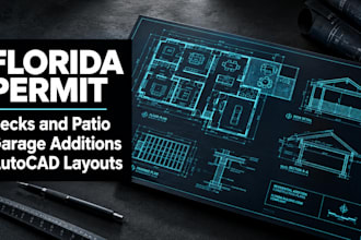 draw florida residential permit drawings deck patio garage addition