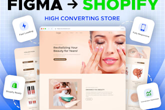 convert figma to shopify store with custom liquid and cro