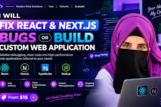 fix bugs and errors in your react or next js website