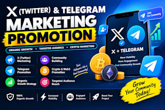 do x telegram marketing promotion organic growth twitter x crypto marketing