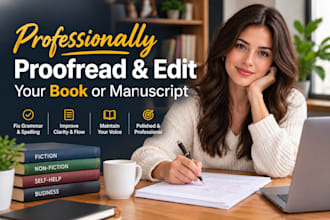 professionally proofread your book or manuscript