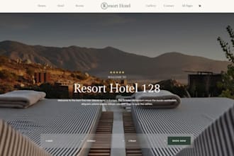 design wix vacation rental website holiday rantal booking accommodation website