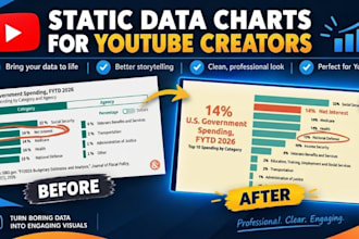 design custom data visualization charts and infographics