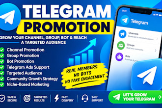 do telegram promotion, telegram ads, channel and group marketing