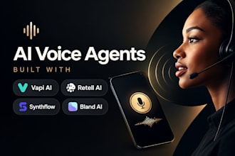 build ai voice agents using vapi ai, retell ai, synthflow and bland ai