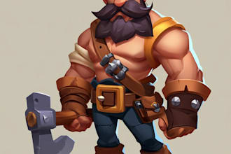 draw 2d game character or 2d game character