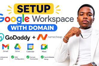 setup google workspace with godaddy and namecheap domains