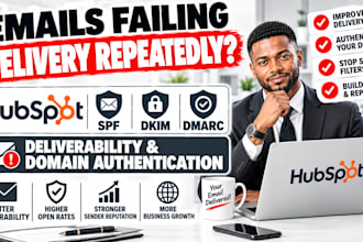 setup hubspot spf dkim dmarc deliverability domain authentication