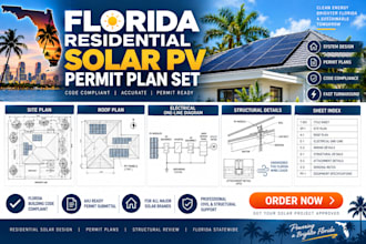 florida residential solar pv perm plan set