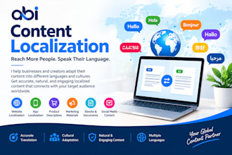 content localization to different languages