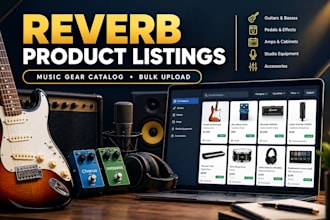 create and optimize reverb music gear product listings