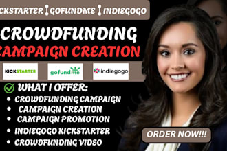 create and optimize your kickstarter, indiegogo, gofundme or wefunder campaign