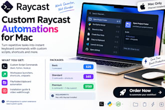 create custom raycast scripts shortcuts and automations for mac