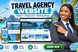 travel website, tour travel agency website, tourism website