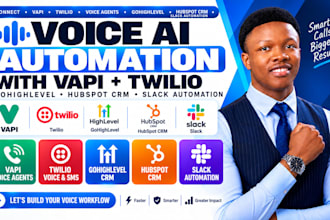 connect vapi twilio voice agents gohighlevel hubspot CRM and slack automation