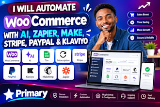 integrate woocommerce ai tax subscription stripe paypal klaviyo mailchimp zapier