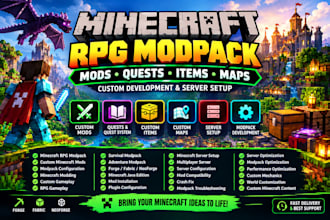 fix crash custom minecraft rpg modpack mods quests items maps development