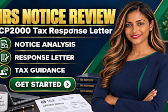 review irs notice and prepare cp2000 tax response letter