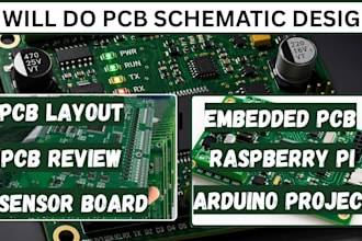 develop iot projects with arduino, esp32, raspberry pi, pcb layout