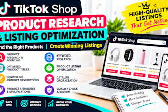 research products and optimize tiktok shop product listings